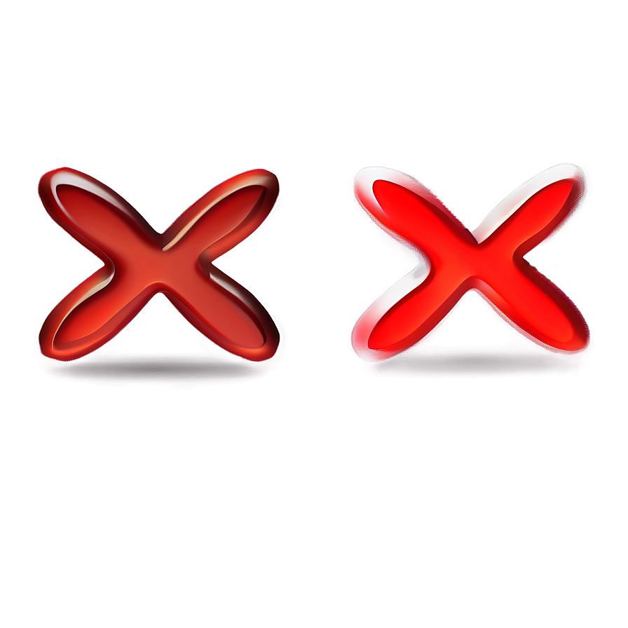 Red X Vector Png Sig PNG