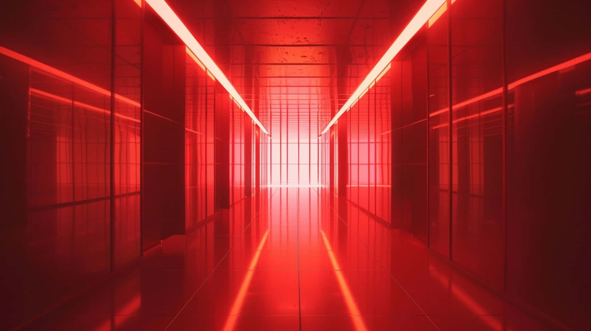 Red Y2 K Aesthetic Corridor.jpg Wallpaper