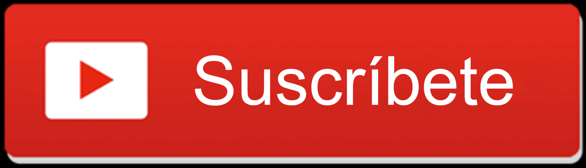 Red You Tube Subscribe Button Spanish PNG