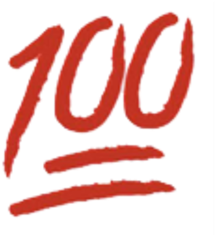 Red100 Emoji Art PNG