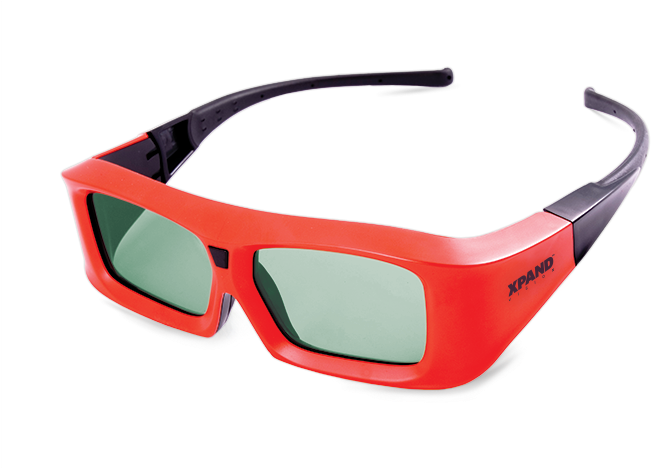 Red3 D Cinema Glasses PNG
