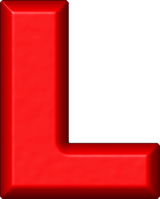 Red3 D Letter L PNG