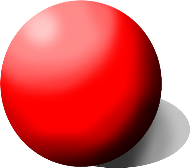 Red3 D Sphere Rendering PNG