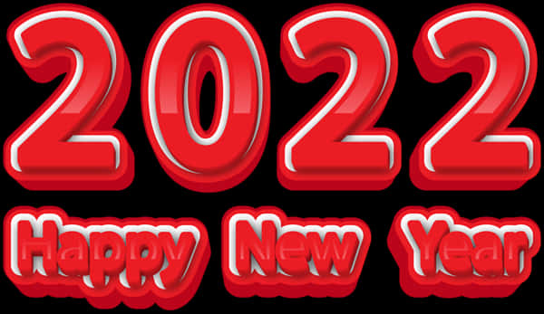 Red3 D2022 Happy New Year PNG