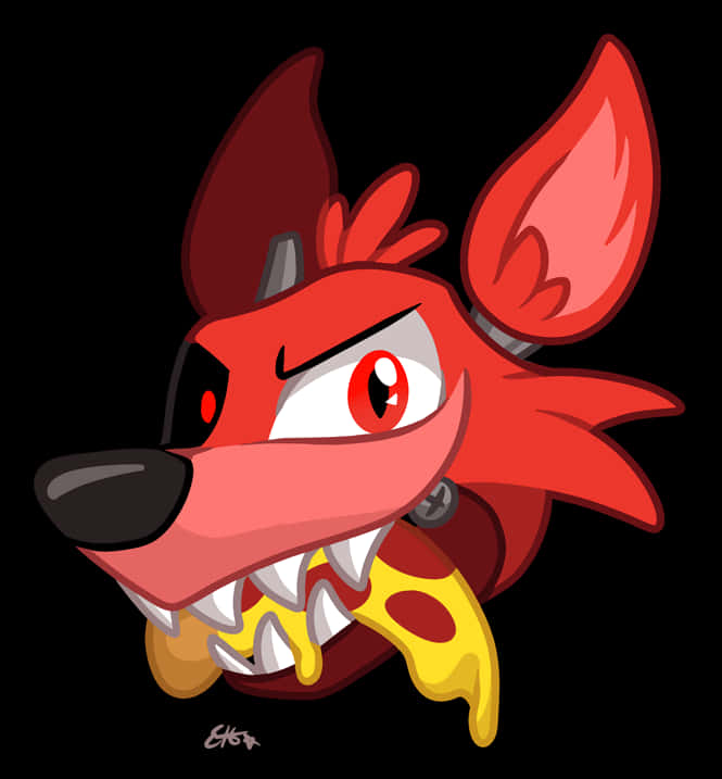 Red_ Animated_ Foxy_ Character PNG