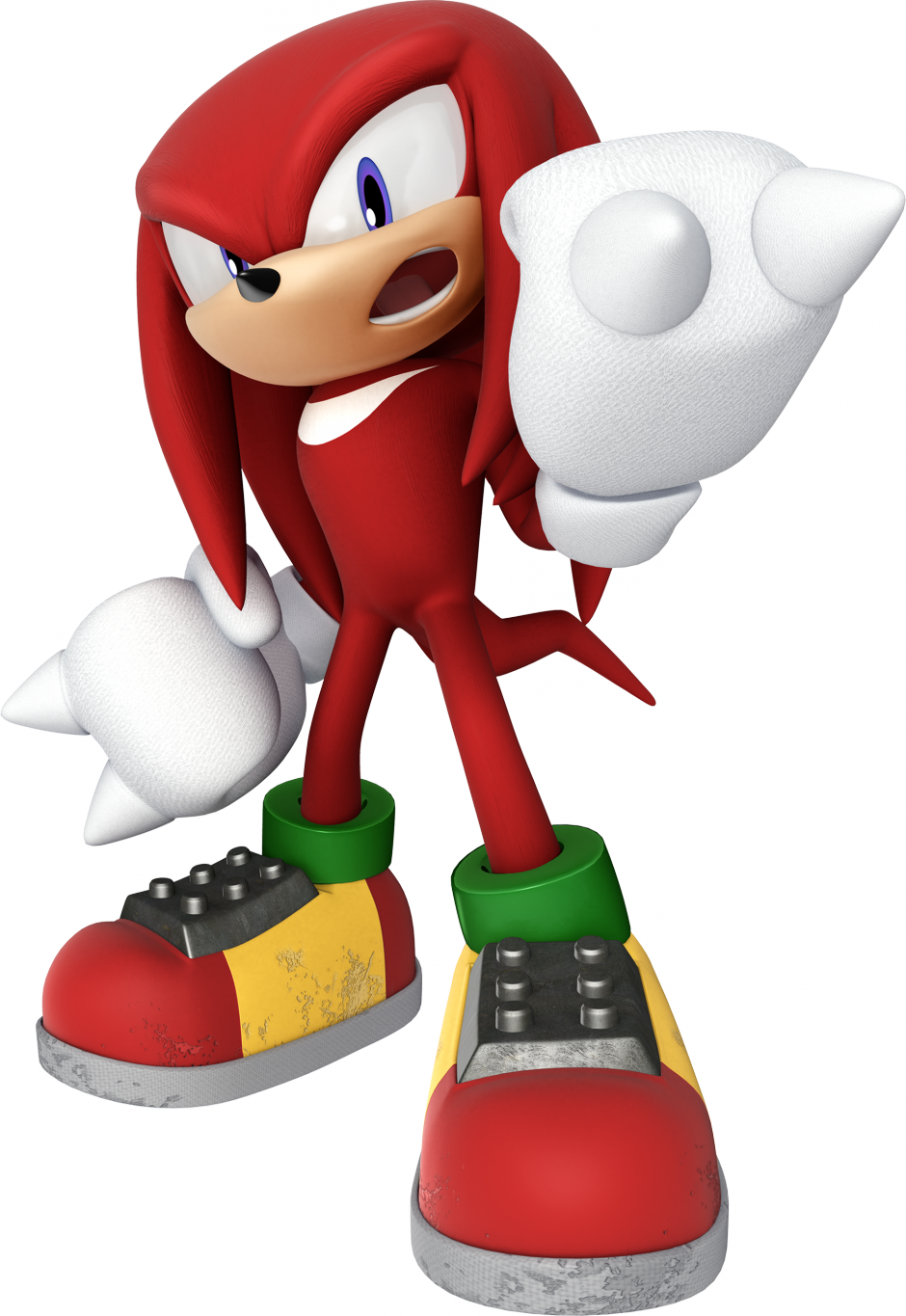 Red_ Echidna_ Character_ Render PNG