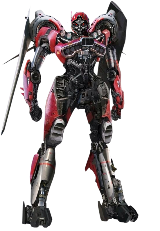 Red_ Transformer_ Stance PNG