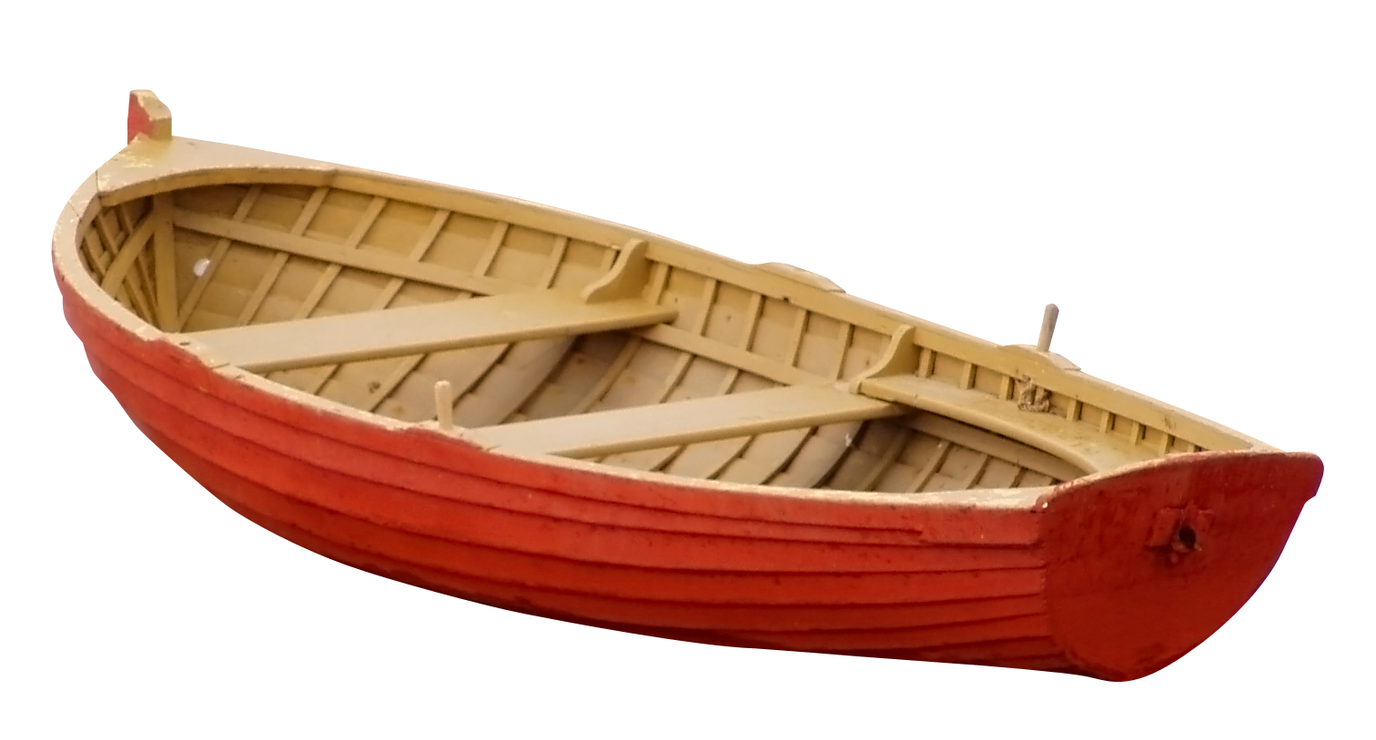 Redand Beige Model Rowboat PNG