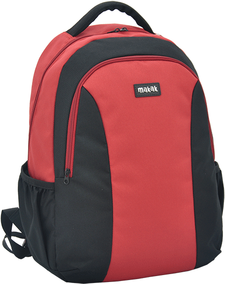 Redand Black Backpack Product Image PNG