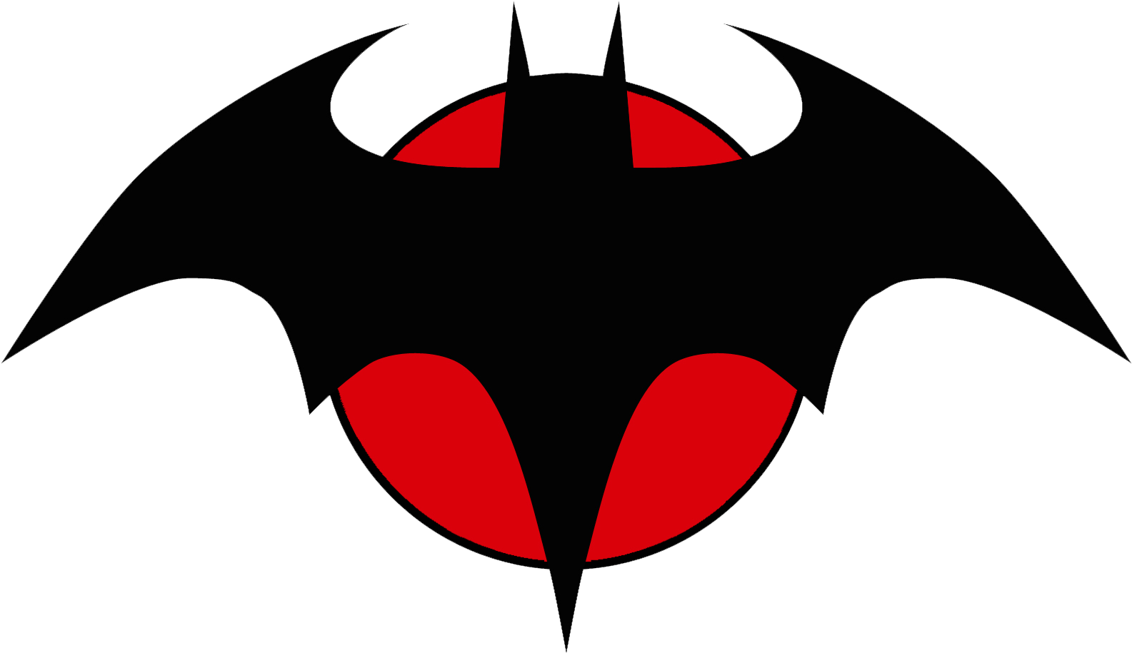 Redand Black Batman Logo PNG