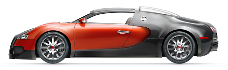 Redand Black Bugatti Veyron Side View PNG