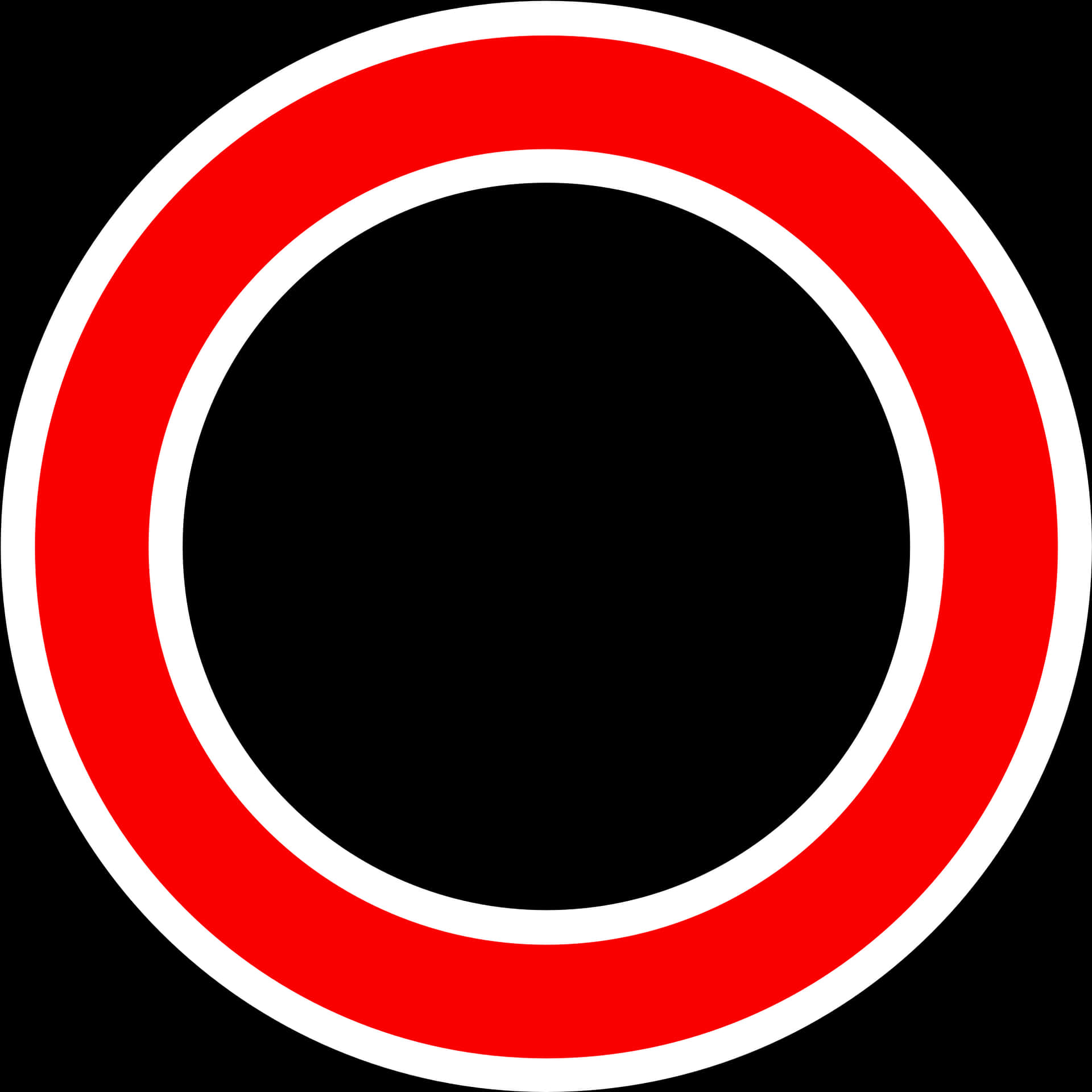 Redand Black Circle Graphic PNG