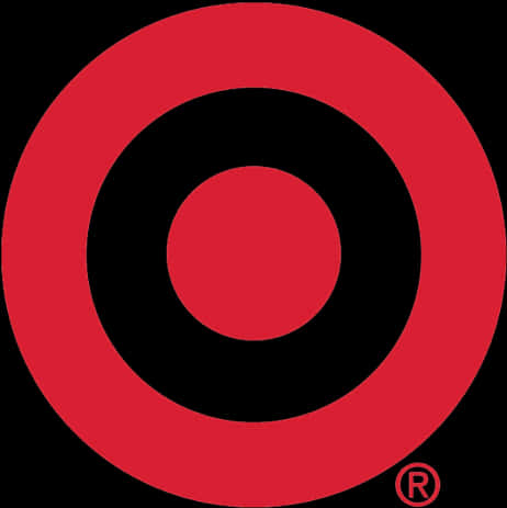 Redand Black Concentric Circles PNG