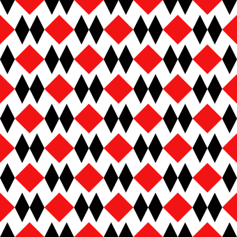 Redand Black Diamond Pattern PNG