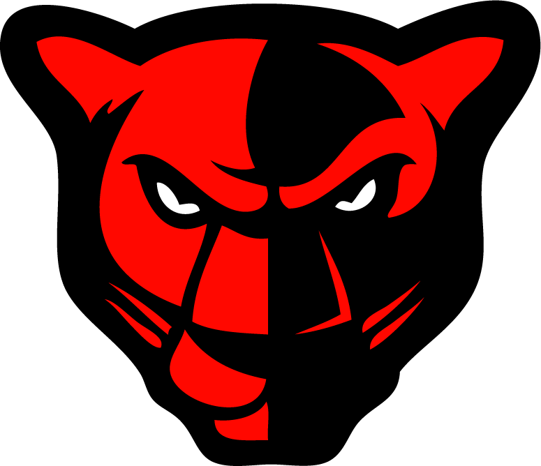 Redand Black Panther Graphic PNG