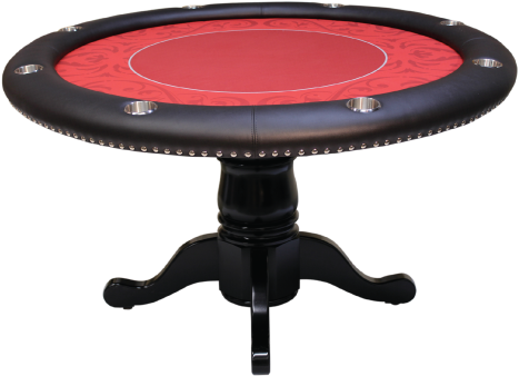 Redand Black Poker Table PNG