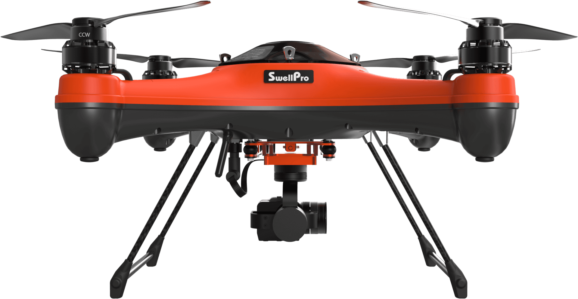 Redand Black Quadcopter Drone PNG