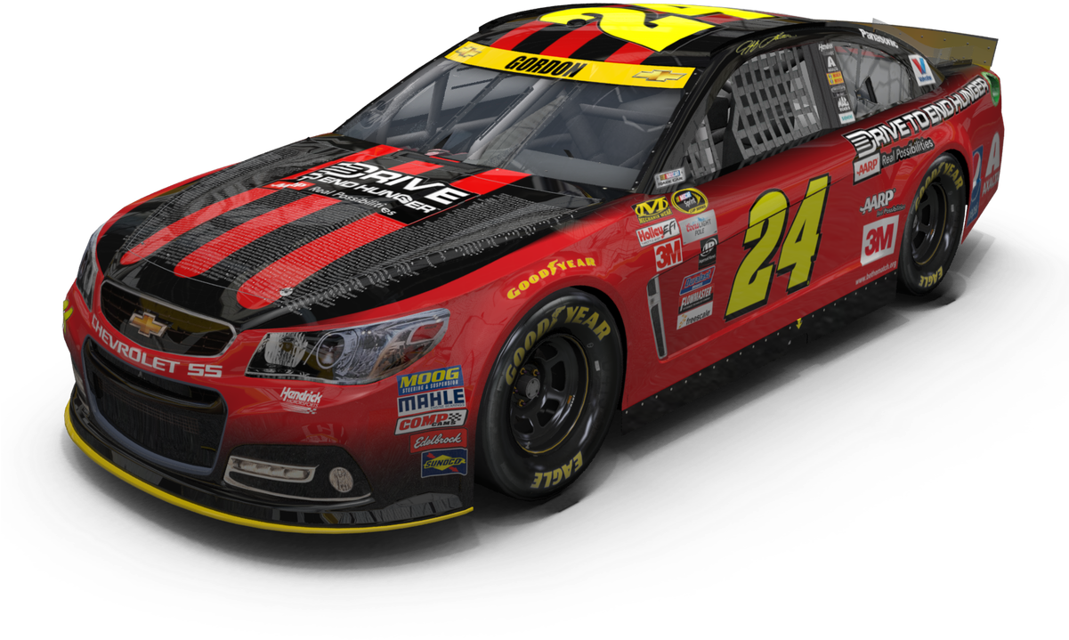 Redand Black Racing Car Number24 PNG