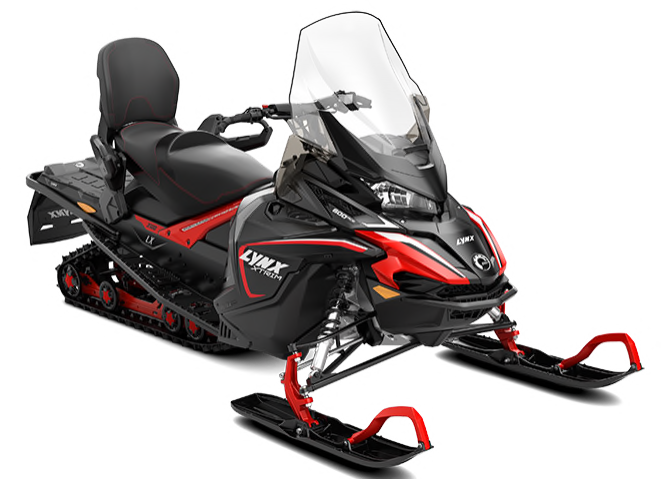 Redand Black Snowmobile Isolated PNG