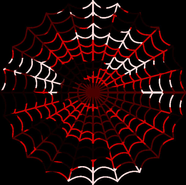 Redand Black Spider Web PNG