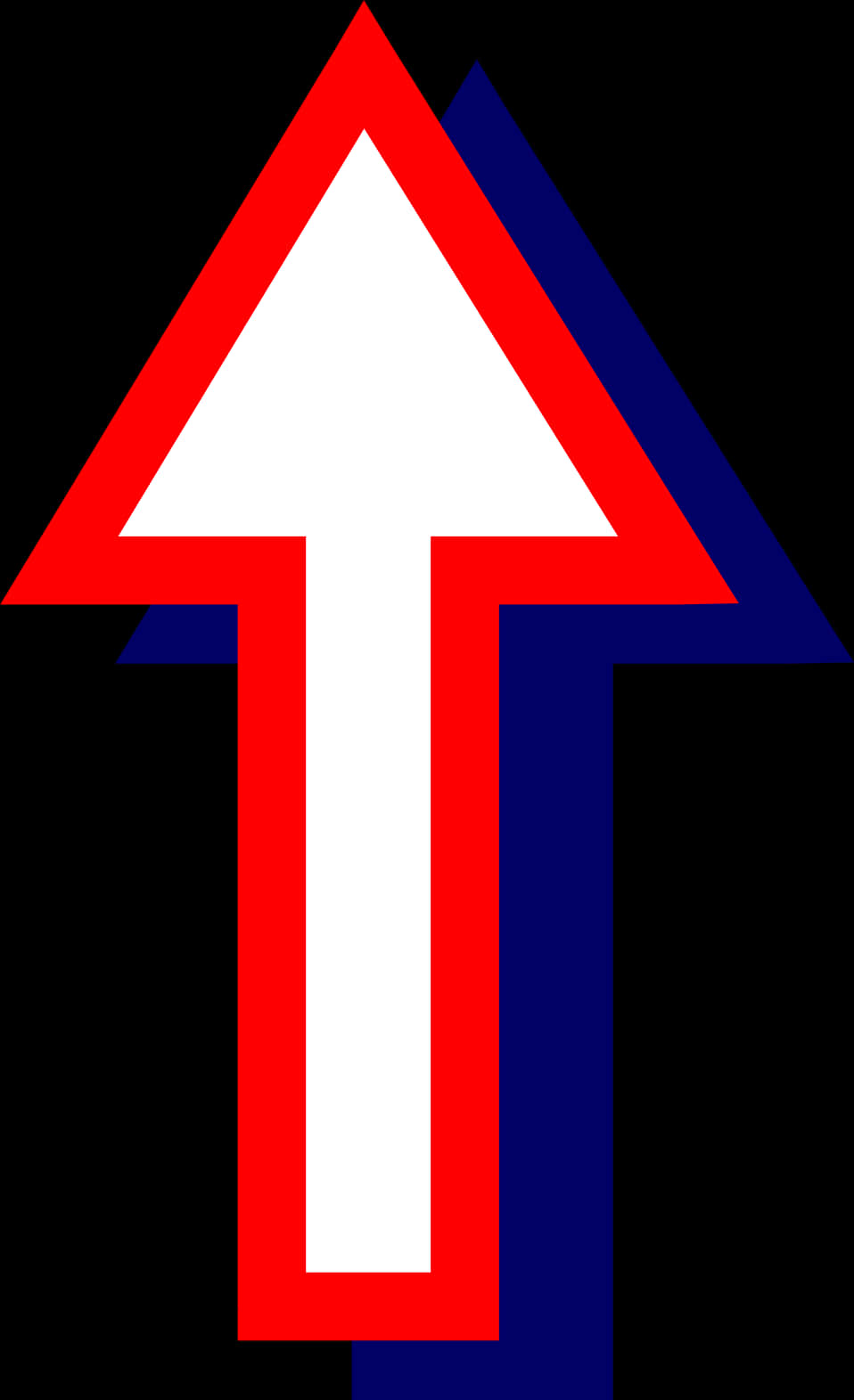 Redand Blue Arrows Graphic PNG
