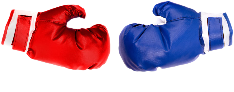 Redand Blue Boxing Gloves PNG