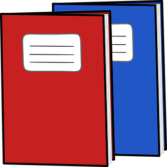 Redand Blue Notebooks PNG