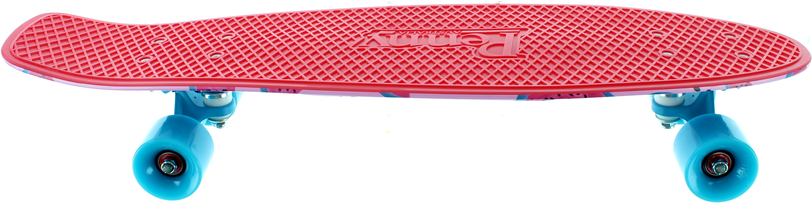 Redand Blue Penny Skateboard PNG