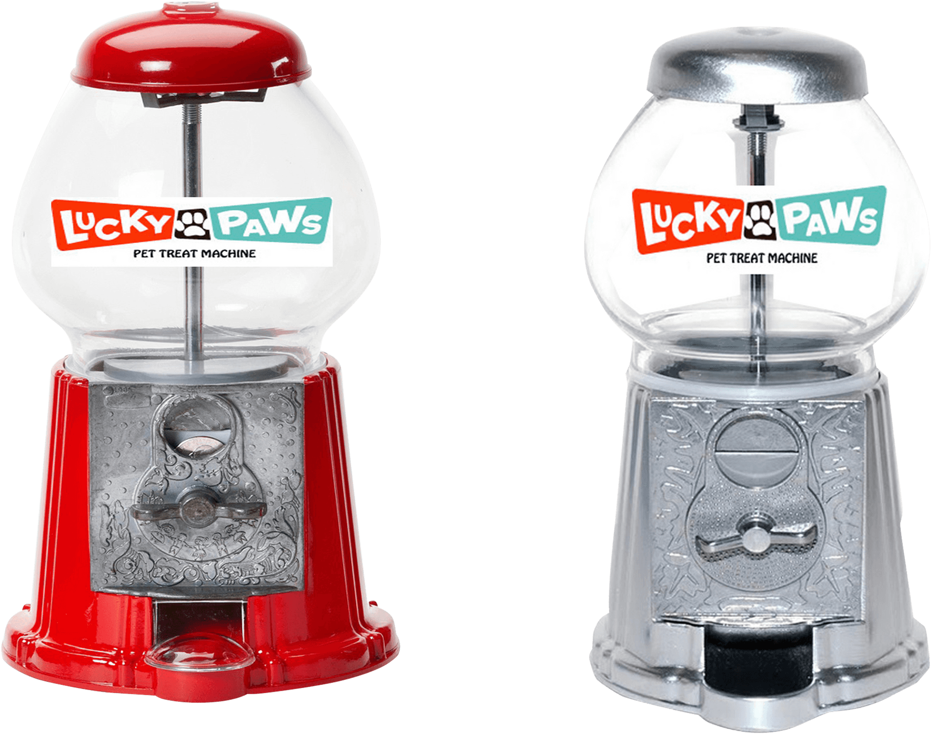 Redand Clear Pet Treat Machines PNG