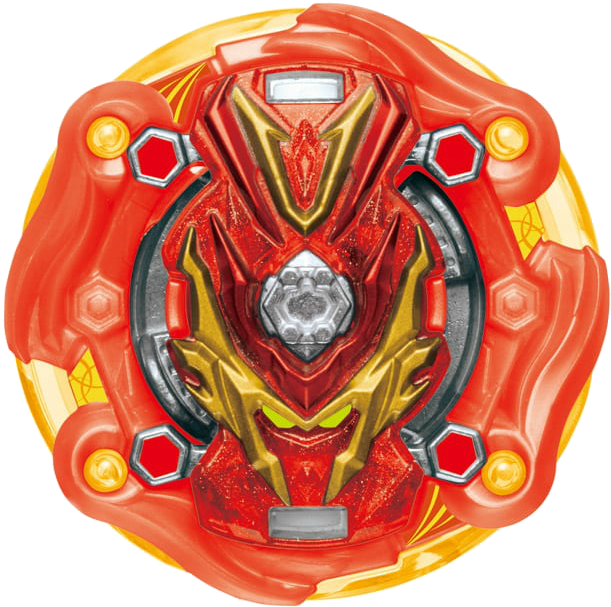 Redand Gold Beyblade Top PNG