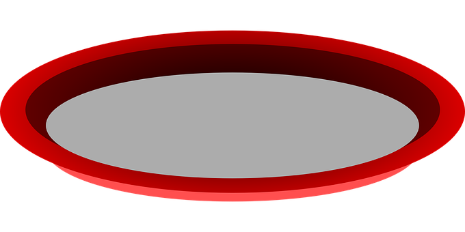 Redand Gray Oval Graphic PNG