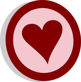 Redand Pink Heart Icon PNG