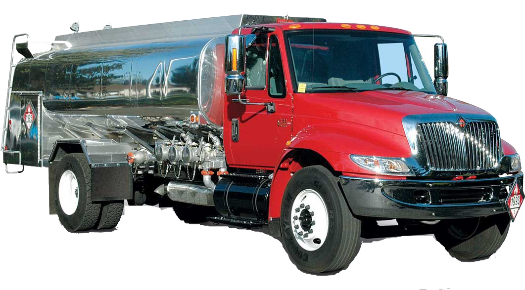 Redand Silver Tanker Truck PNG