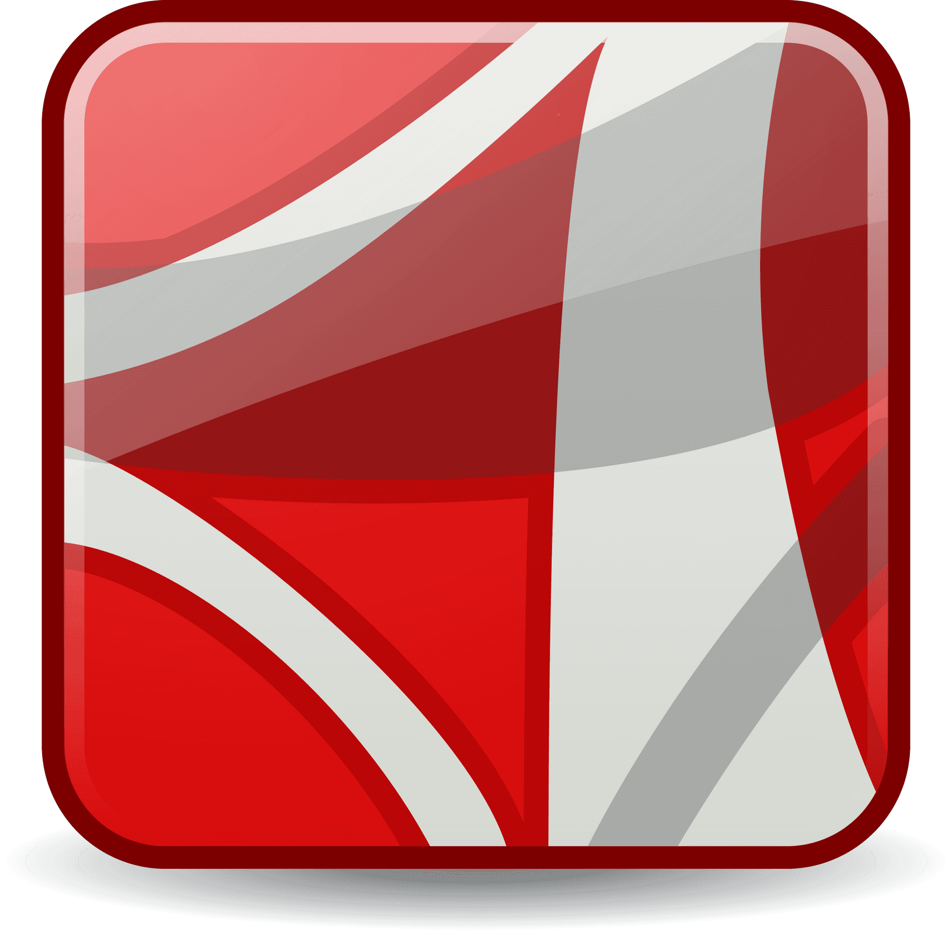 Redand White Abstract App Icon PNG