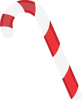 Redand White Candy Cane PNG