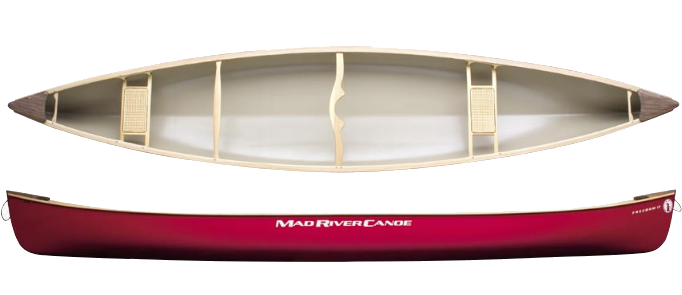 Redand White Canoe Topand Side View PNG