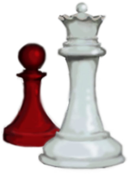 Redand White Chess Pieces PNG