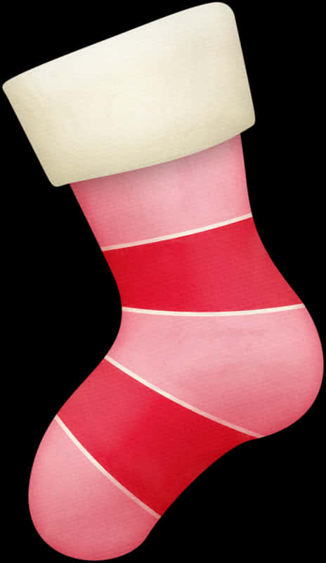 Download Redand White Christmas Stocking | Wallpapers.com