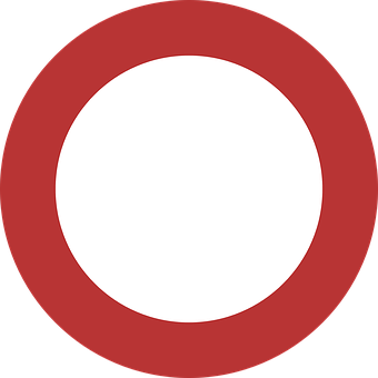 Redand White Circle Graphic PNG