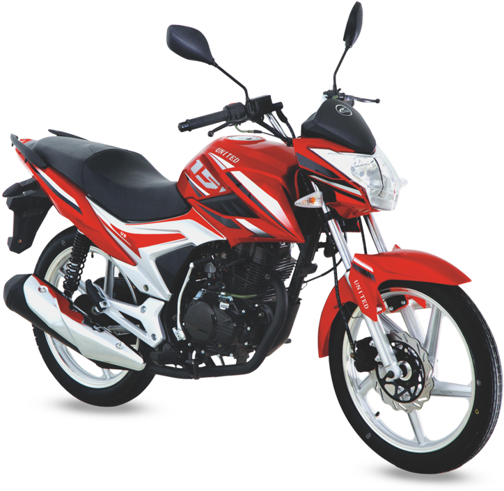 Redand White Motorcycle PNG
