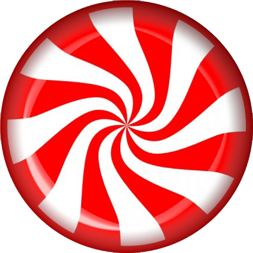 Redand White Peppermint Candy PNG