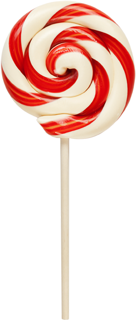 Redand White Peppermint Lollipop PNG