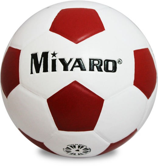 Redand White Soccer Ball Miyaro Brand PNG