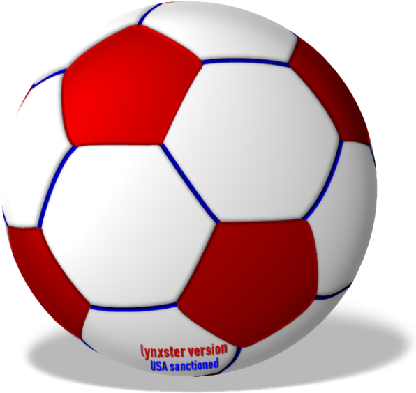 Redand White Soccer Ball PNG