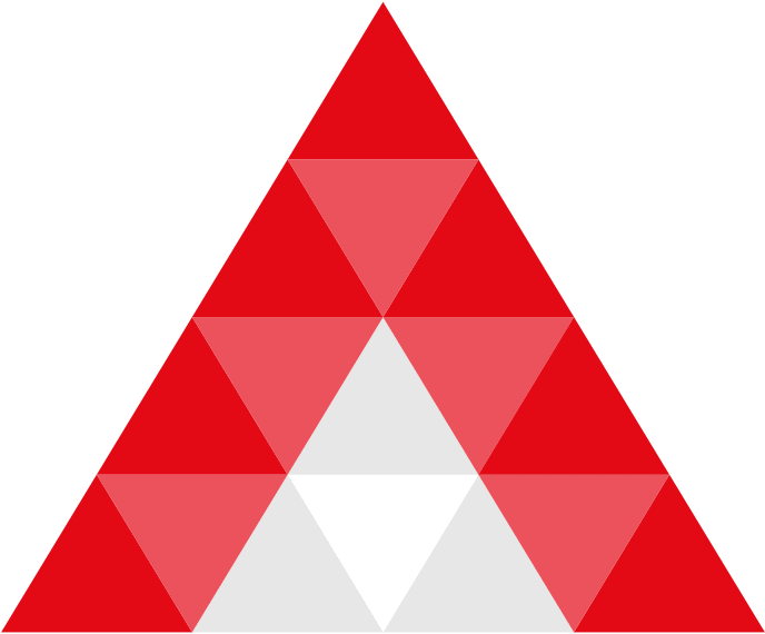 Redand White Triangle Pattern PNG