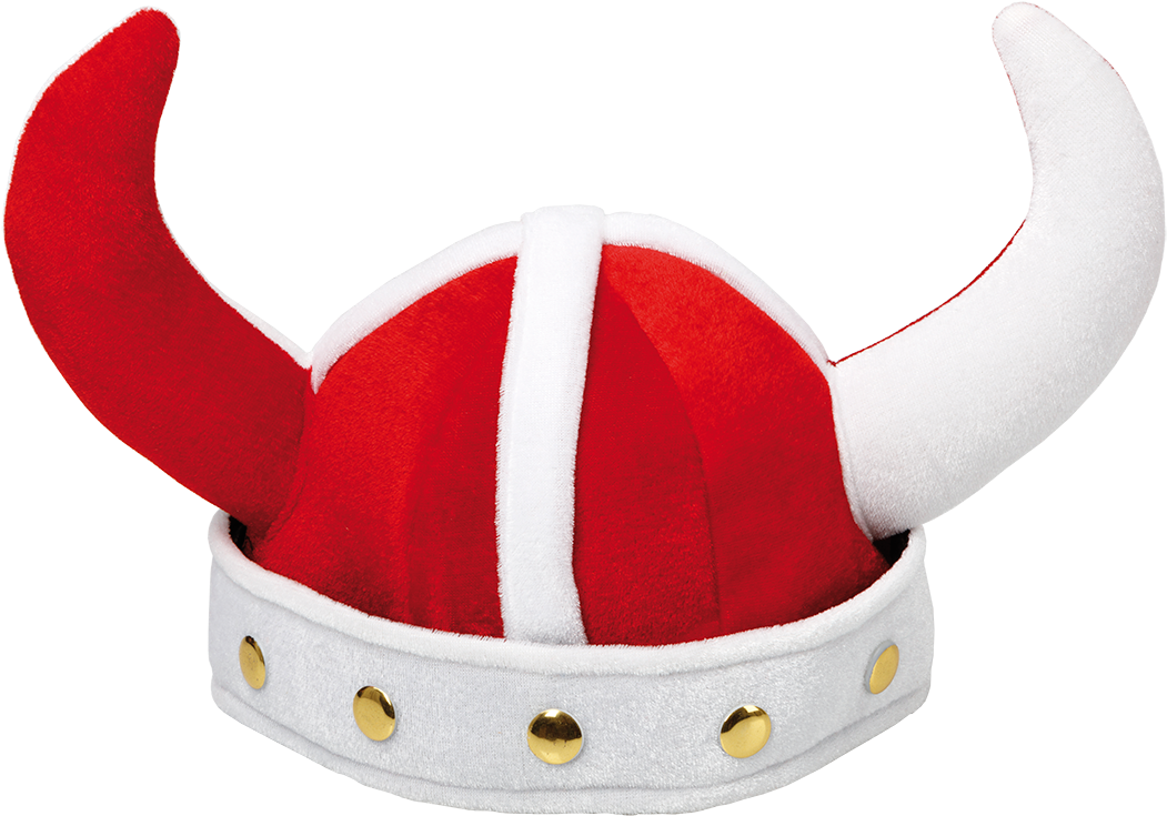 Redand White Viking Hat PNG