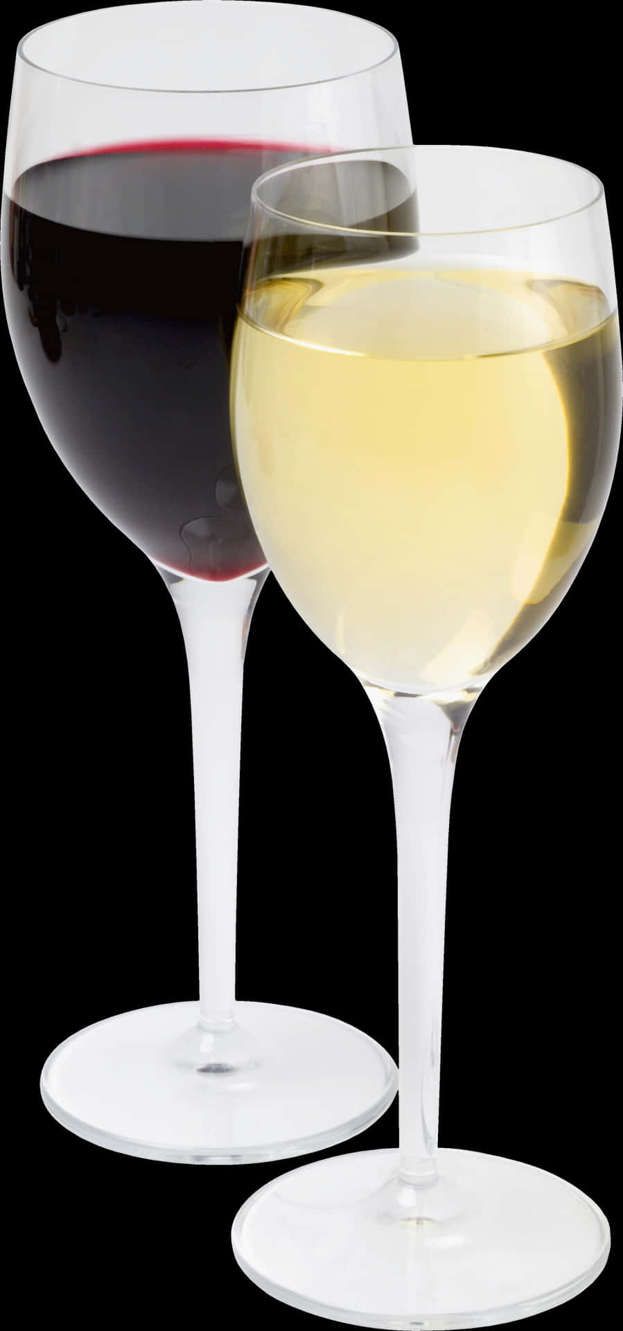 Redand White Wine Glasses PNG