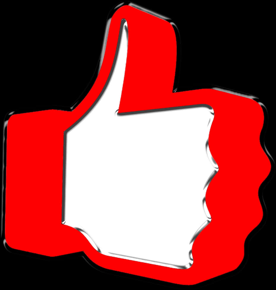 Redand White You Tube Like Icon PNG