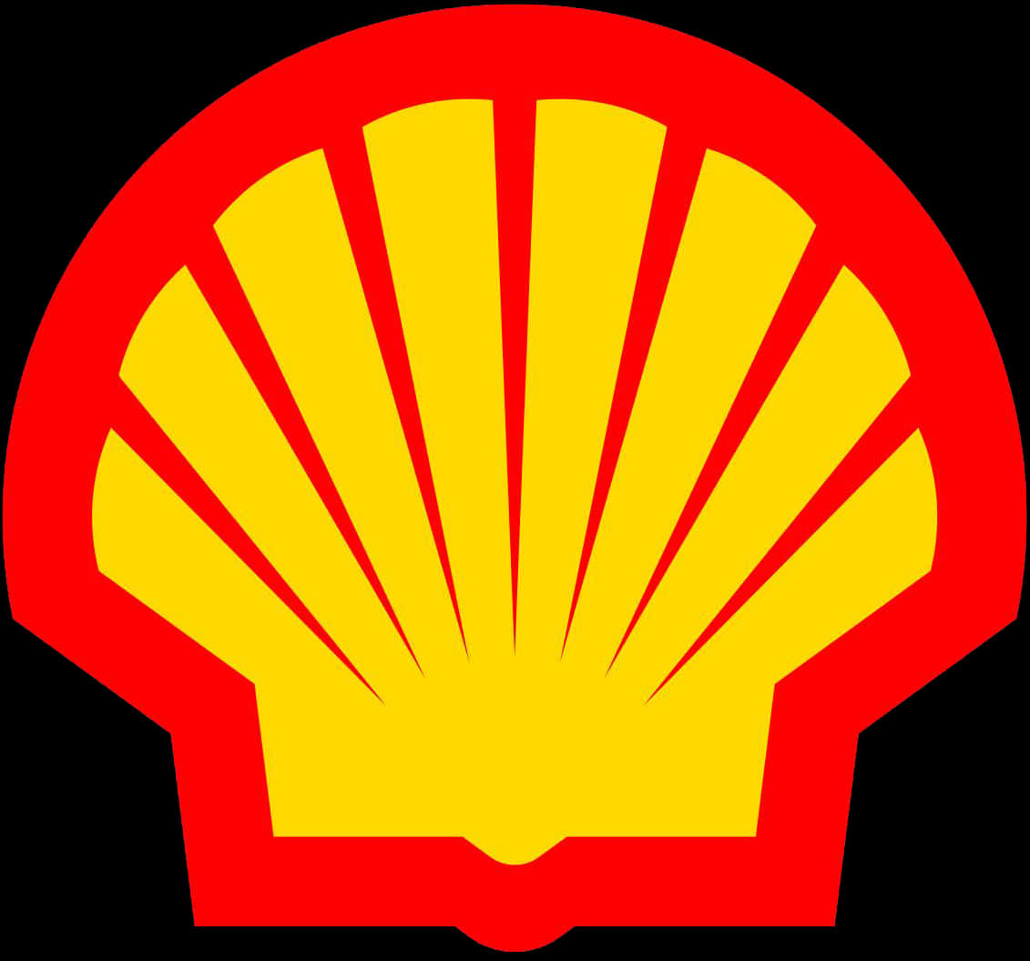 Redand Yellow Scallop Shell Logo PNG