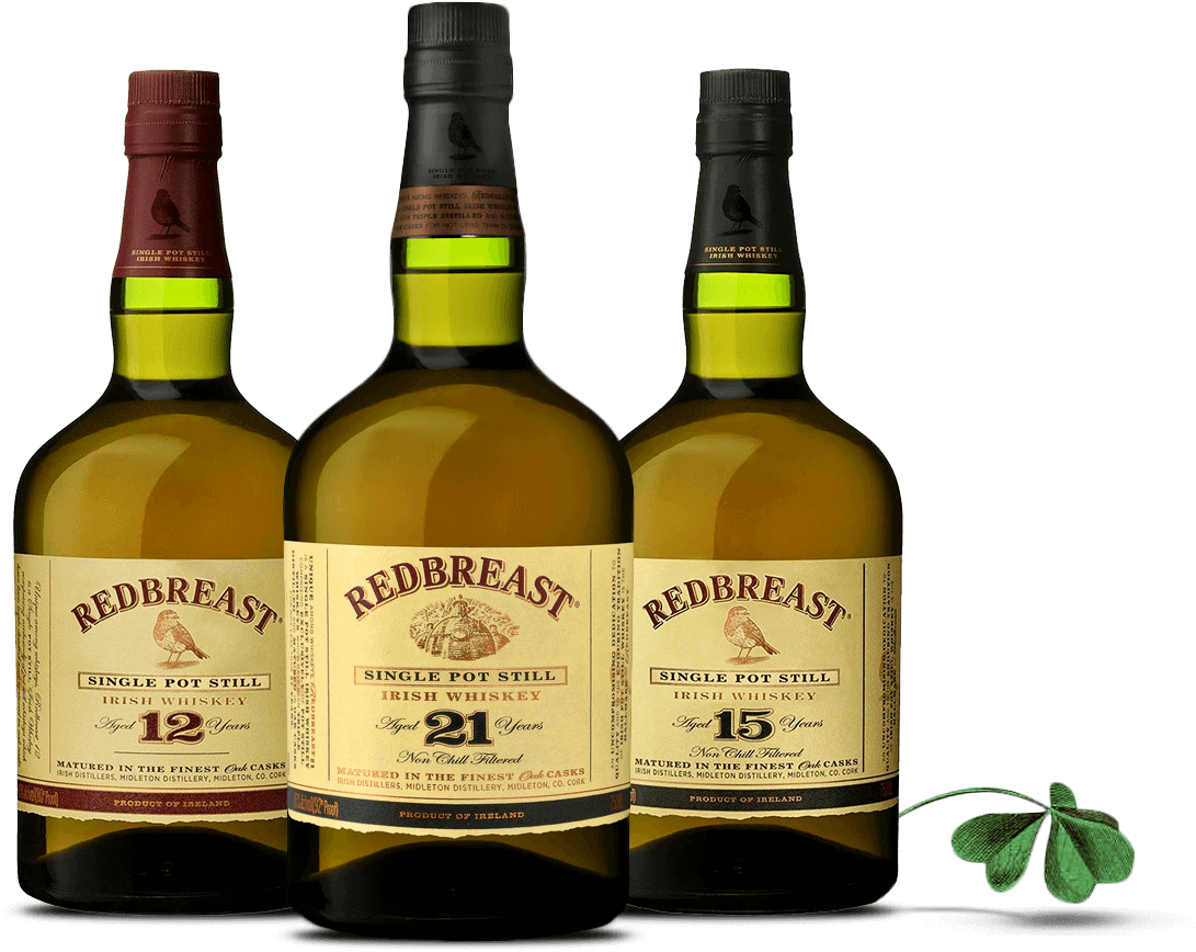 Redbreast Irish Whiskey Collection PNG